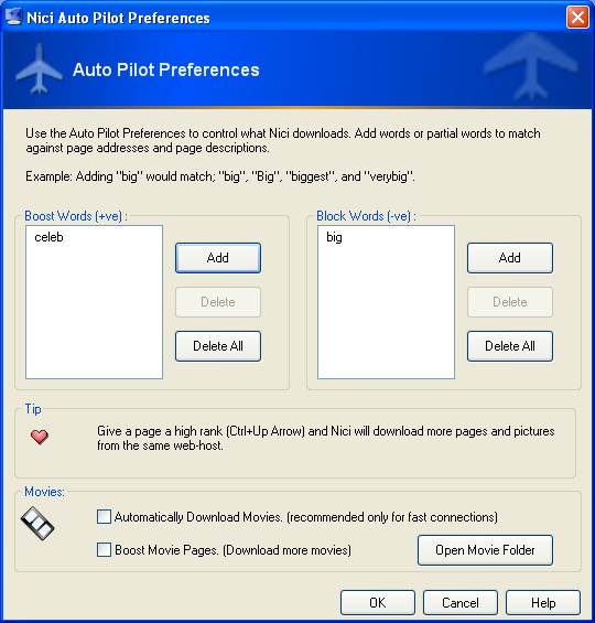 automated bot preferences