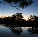 Sunset by the lake picture