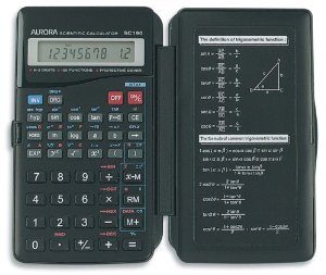 Aurora SC190 8+2 Digit 150-Function Hardcase Scientific Calculator