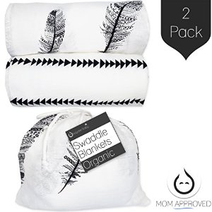 Kaydee Baby Organic Muslin Cotton Swaddle Blankets