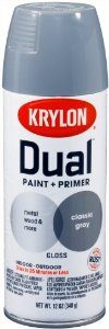 Krylon (8806-6 PK) Dual Gloss Classic Gray Paint and Primer