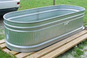 galvanized water trough